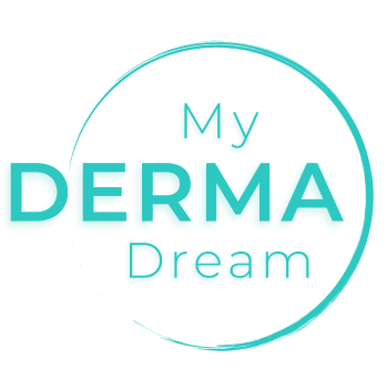 The picture mydermadream.com shows when its homepage is shared